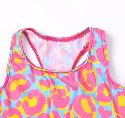 Vista 3 de Perfashion Trajes de baño de dos piezas para niñas, tankini y deportes de playa