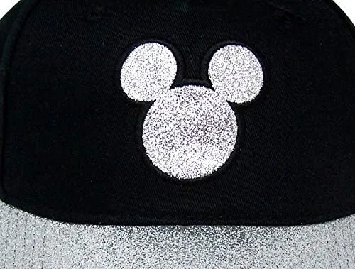 Vista 3 de Disney Gorra de béisbol de Mickey Mouse con purpurina plateada