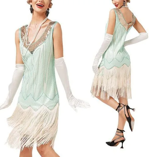 Vista 2 de New Years Eve Dresses for Women 2023 Party Sexy Dress Fashion Solid Color Sequin Fringe Dress Christmas Party Dress