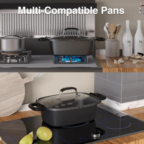 Vista 5 de Anfilank Olla de cocción lenta programable 10 en 1 con temporizador, olla de cocción lenta de 6.8 cuartos de galón, preajustes para cocinar al
