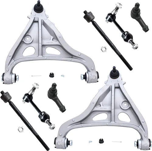 Vista 427 de Detroit Axle - Kit de brazos de control de extremo de 8 piezas para Toyota 2001-2003 Highlander 2002-2003 Camry Lexus ES300, 2 conjuntos de brazos