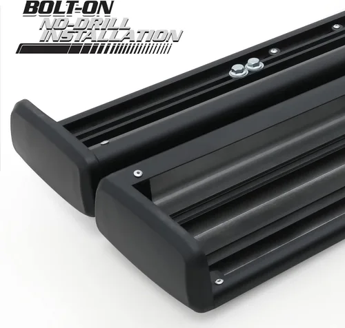 Vista 7 de M-Auto Estribos laterales de 6 pulgadas compatibles con Chevy Silverado GMC Sierra 1500 2500HD 3500HD 2019-2025, cabina extendida, barras Nerf