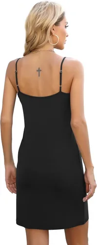 Vista 5 de LB LIFEBEST Mini vestido de tirantes delgados ajustables para mujer