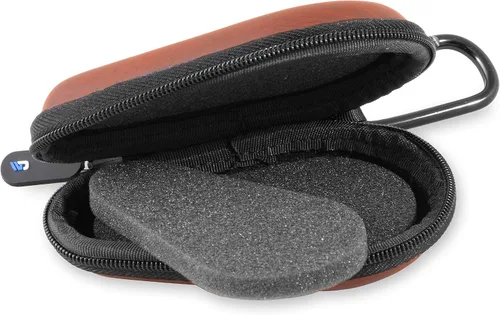 Vista 7 de CASEMATIX Funda protectora de viaje para reloj, caja de reloj de viaje con carcasa dura resistente, interior de espuma acolchada, cremalleras