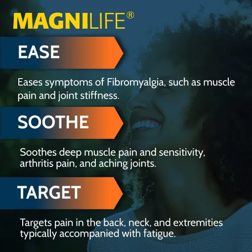Vista 2 de MagniLife Crema para aliviar el dolor y la fatiga, alivio de acción rápida para la fibromialgia, artritis, dolores musculares y dolor