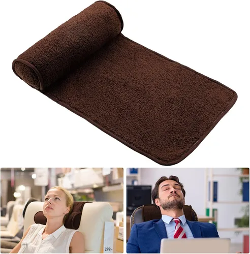 Vista 16 de Weysat Almohada para Cuello y Cabeza para Silla Reclinable Antideslizante de Forro Polar Ajustable Soporte de Rollo para Cuello Almohada