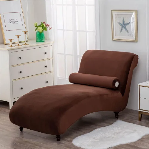 Vista 4 de Funda de terciopelo para diván Longue, funda de lujo para tumbona, para sala de estar, funda para muebles de interior, ultra suave, lavable a