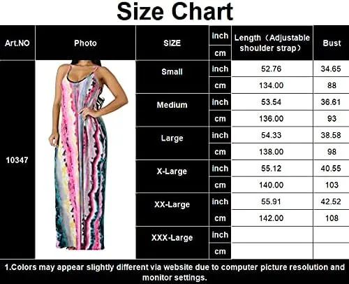 Vista 3 de Women's Maxi Dresses Summer Colorful Casual Floral Sleeveless Plus Size Long Sundresses