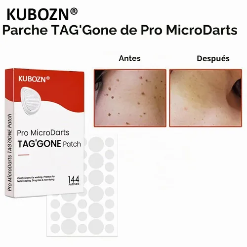 Vista 5 de KUBOZN Pro MicroDardos Patch, hidrocoloide con ácido salicílico, 144 unidades, cubierta invisible contra manchas (1 caja)