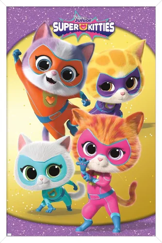 Vista 10 de Disney Junior Super Kitties - Póster de pared grupal, 34 pulgadas de largo x 22.4 pulgadas de ancho, versión premium sin marco