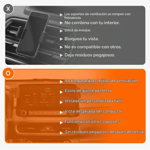 Vista 8 de FICS Accesorios KONA 2023, soporte para teléfono KONA 2023, soporte para teléfono personalizado