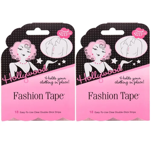 Vista 10 de Hollywood Fashion Secrets Cinta de moda de doble palo, 18 tiras x 1 paquete