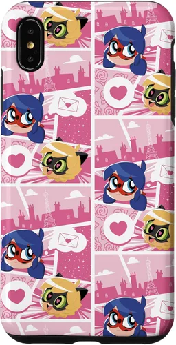 Vista 11 de Miraculous Ladybug Chibi Collection Mensaje para Cat Noir Funda para iPhone 17