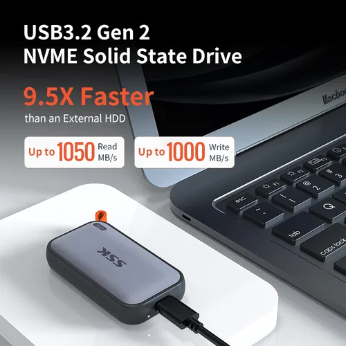 Vista 3 de Paquete de caja SSD SSD de 1050 MB/s