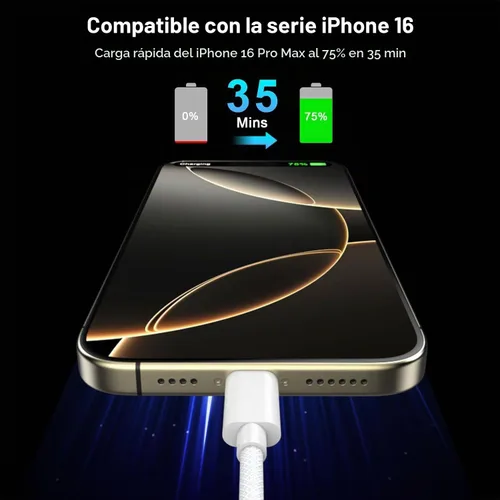 Vista 3 de VOTY Cable USB C 3A de carga rápida de 3 pies, cable de carga USB C a USB C trenzado para Samsung Galaxy A10e A20 A50 A51 A71, S20 S10 S9 S8 Plus