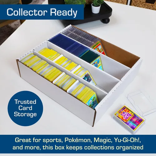 Vista 7 de BCW Monster Box - Caja de almacenamiento de tarjetas coleccionables de 3 unidades Capacidad para 3200 tarjetas Almacenamiento de tarjetas