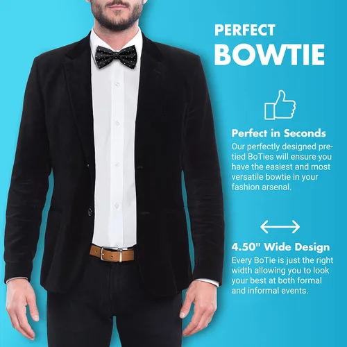 Vista 4 de GoTie Men Dotted BowtieDotted Bowtie