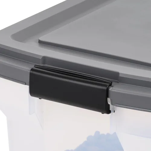 Vista 41 de Contenedor hermético para almacenamiento de alimentos Iris Premium, Bronceado, pequeño Wheels for Mobility, Airtight Seal, BPA-Free, Best for Bird