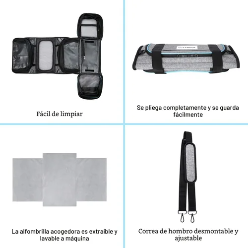 Vista 8 de Transportín de mascotas aprobado por aerolíneas, transportín de viaje TSA de gran tamaño con lados suaves, 4 lados expandibles, transportín plegable