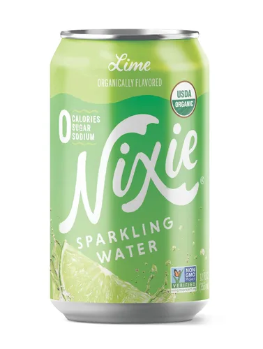 Vista 10 de Nixie Agua con gas, cereza y lima negra latas de 12 onzas líquidas, paquete de 24 Orgánica, vegana, sin OMG, sin gluten, 0 calorías, 0 azúcar, 0