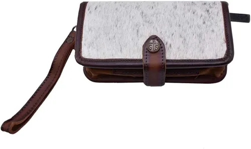 Vista 4 de STS Ranchwear Crossbody Wallet Ladies Leather Handbag Cowhide