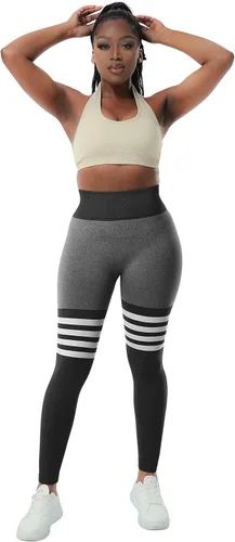 Vista 5 de A AGROSTE - Leggings con levantamiento de glúteos para mujer, pantalones deportivos para hacer yoga con cintura alta, para entrenar o para ir al