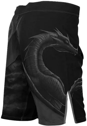 Vista 2 de Pantalones cortos Black Dragon MMA para hombre BJJ Black Edition