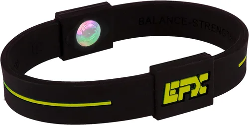 Vista 25 de EFX Pulsera de equilibrio de rendimiento, pulsera de silicona para atletas Negro/Azul