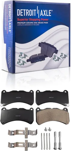 Vista 35 de Detroit Axle - Kit de frenos para Ford Transit Connect 2018 2019 2020 2021 2022 2023, rotores de freno de disco, pastillas de freno de cerámica
