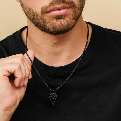 Vista 38 de Galis Collar para hombre, collar de cadena de plata de acero inoxidable de alta calidad para hombres, no se deslustra, cadenas para hombres