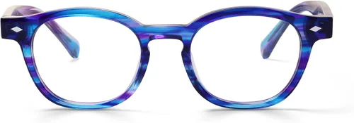 Vista 8 de eyebobs Bitty Witty Narrow Traditional and Blue Light Reading Glasses Granito negro