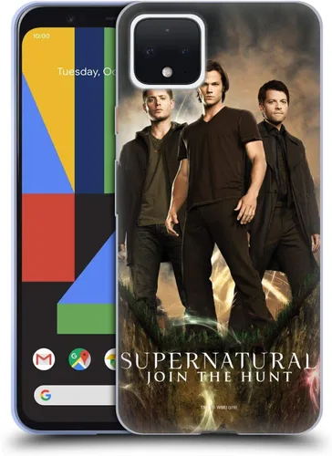 Vista 102 de Head Case Designs Supernatural Sam, Dean & Castiel Key Art - Funda de gel con licencia oficial [protección de grado militar] compatible con Google