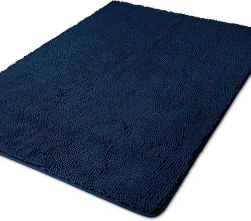 Vista 54 de Yeaban Alfombra de pasillo de baño de 24 x 72 pulgadas, antideslizante, alfombra de baño larga de felpilla gruesa, absorbente y lavable, alfombra
