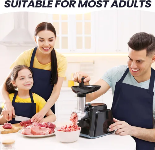Vista 4 de Suhine Paquete de 36 delantales lisos a granel con 2 bolsillos, delantales unisex lavables a máquina, delantales de chef para cocina, restaurante