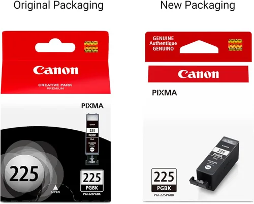Vista 4 de Canon PGI-225 Depósito de tinta negra auténtica, compatible con iP4820, MG5220, MG5120, MG8120, MG6120, MX882, iX6520, iP4920, MG5320, MG6220