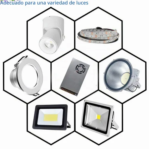 Vista 6 de Fuente de alimentación de 24 V 10 A, adaptador universal de transformador de conmutación regulada para tiras de luces LED, cámara CCTV y proyecto