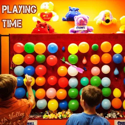 Vista 7 de OOTSR El juego de globos de dardos incluye 500 globos y 10 dardos más bomba, emocionante juego al aire libre para adultos, el mejor carnaval, fiesta