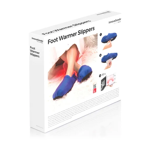 Vista 9 de Zapatillas de Casa Calentables en Microondas InnovaGoods Azul