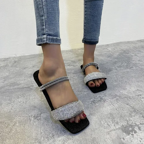 Vista 4 de Platform Sandal Ladies Fashion Dressy Leather Engraved Cross Platform ShoesSandalias Mujer Verano Planas Gladiador