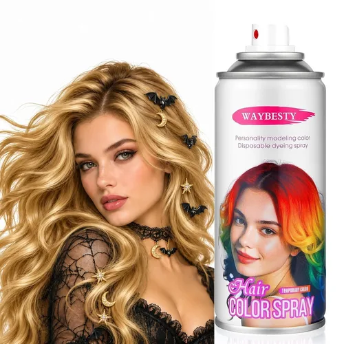 Vista 15 de Spray temporal de color rojo para el cabello para niños, mujeres