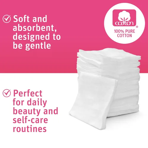 Vista 5 de Simply Soft Almohadillas de algodón de alta calidad, 100% algodón natural y sin pelusas, hipoalergénicas (330 unidades)