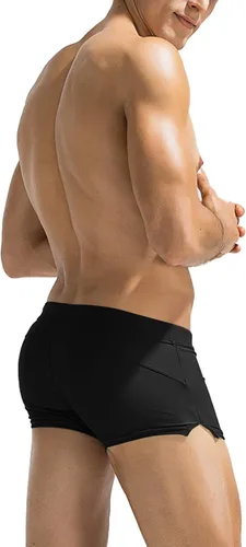 Vista 2 de Coofandy - Traje de baño para hombre con bolsillo con cierre de cremallera.