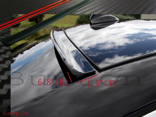 Vista 3 de JR2 Color negro pintado para 2012 2013 2014 2015 2016 2017 Cadillac ATS 2D Coupé alerón de techo de ventana trasera