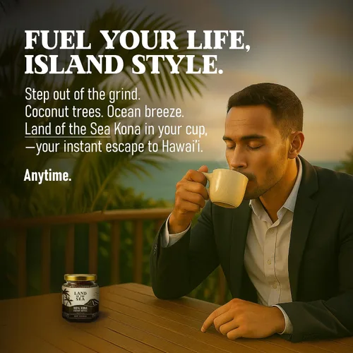 Vista 6 de CAFÉ KONA 100% - Café instantáneo premium liofilizado - Café bajo en ácido - Café arábica de tueste medio de Hawái, 1.5oz (1 paquete 22 porciones)