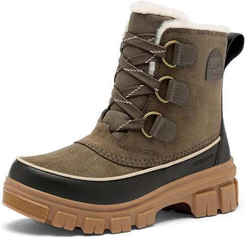 Vista 11 de Bota impermeable Sorel Tivoli V para mujer Negro/Beige