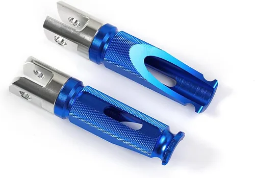 Vista 2 de Estriberas de motocicleta Pedales delanteros Reposapiés para Yamaha YZF-R1 2000-2003, YZF-R1 2004-2008, YZF-R1 2009-2021, YZF-R6 2003-2005/R6S Azul