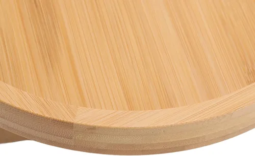Vista 9 de Bandeja de aperitivos para sofá, textura de madera, bandeja para reposabrazos de sofá, mesa de brazo plegable con clip para aperitivos de café y té