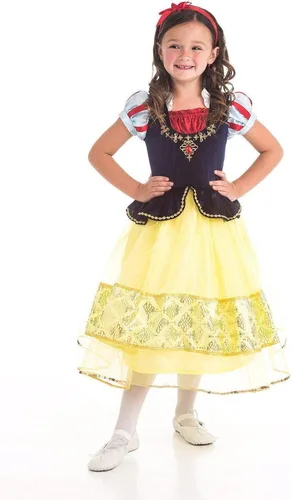 Vista 4 de Little Adventures Disfraz de princesa blanca como la nieve (mediana edad 3-5)