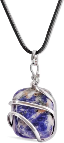 Vista 42 de PYOR Collar con colgante curativo de Reiki de cristal, gemas de buena suerte, prosperidad, riqueza, piedras preciosas naturales, collares de buena