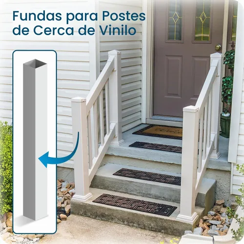 Vista 2 de Weatherables Funda de poste de 4 x 4 – Funda de vinilo resistente a la intemperie para exteriores para una durabilidad duradera y fácil instalación